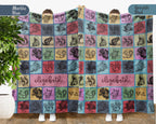Personalized Squirrel Blanket Custom Name Cozy Vintage Chipmunk Throw