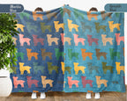 Retro Maltese Dog Blanket for Puppy Fans, Cozy Pet Throw Gift with Cute Canine Inspired Home Decor Style