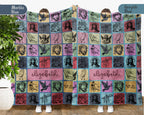 Custom Retro Christian Jesus Blanket Personalized Name, Cozy Faith Throw Gift for Believers, Religious Home Decor