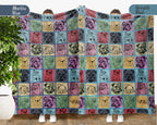 Vintage Bulldog Blanket – Easily Distracted Dog Lover Throw Gift