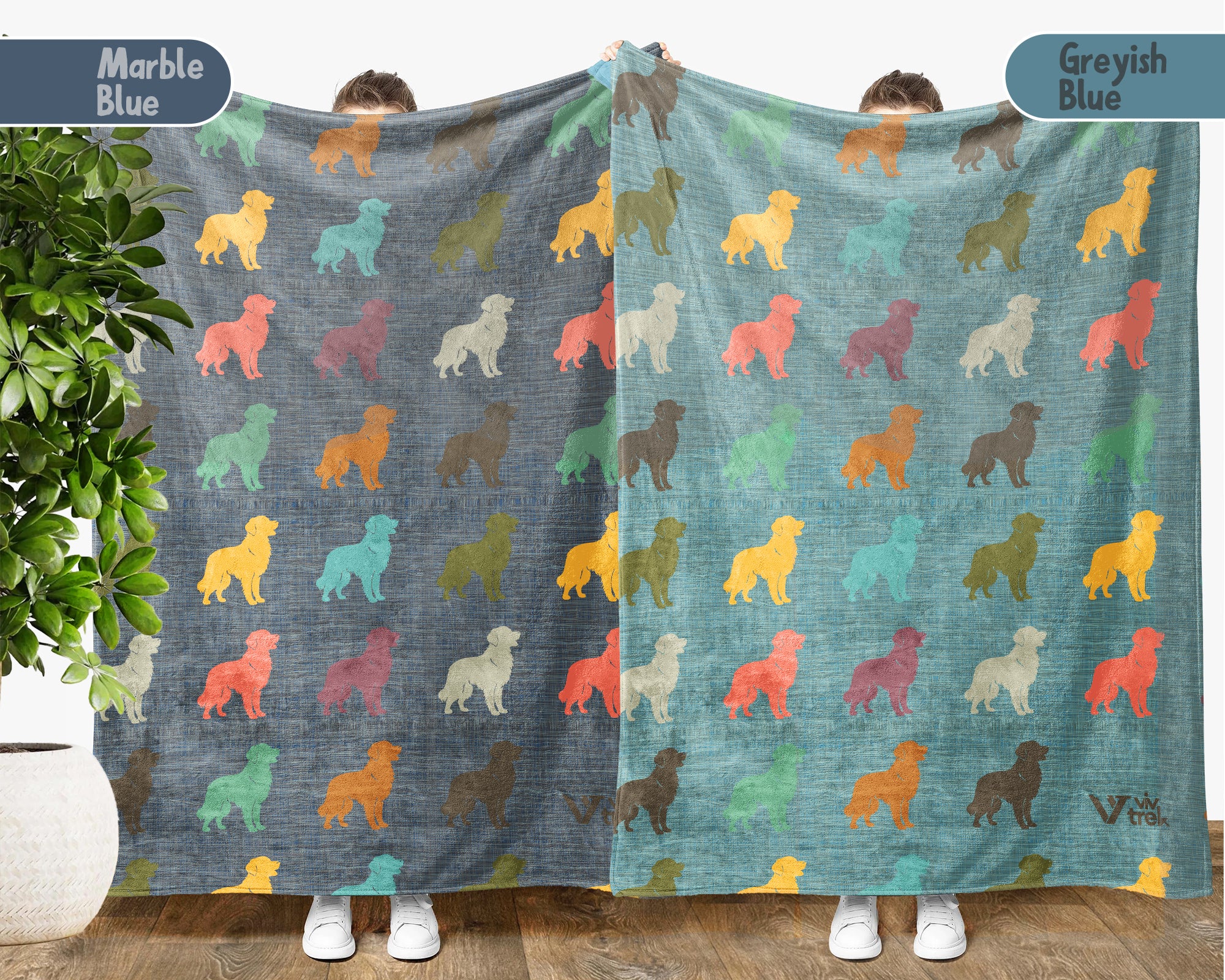 Vintage Golden Retriever Throw – Cozy Dog Lover Blanket