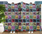 Vintage Honey Badger Throw Blanket – Cozy Wildlife Animal Gift