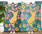 Floral Chihuahua Blanket – Cozy Vintage Dog Lover Throw