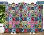 Custom Name Boston Terrier Blanket Personalized Dog Lover Throw Gift