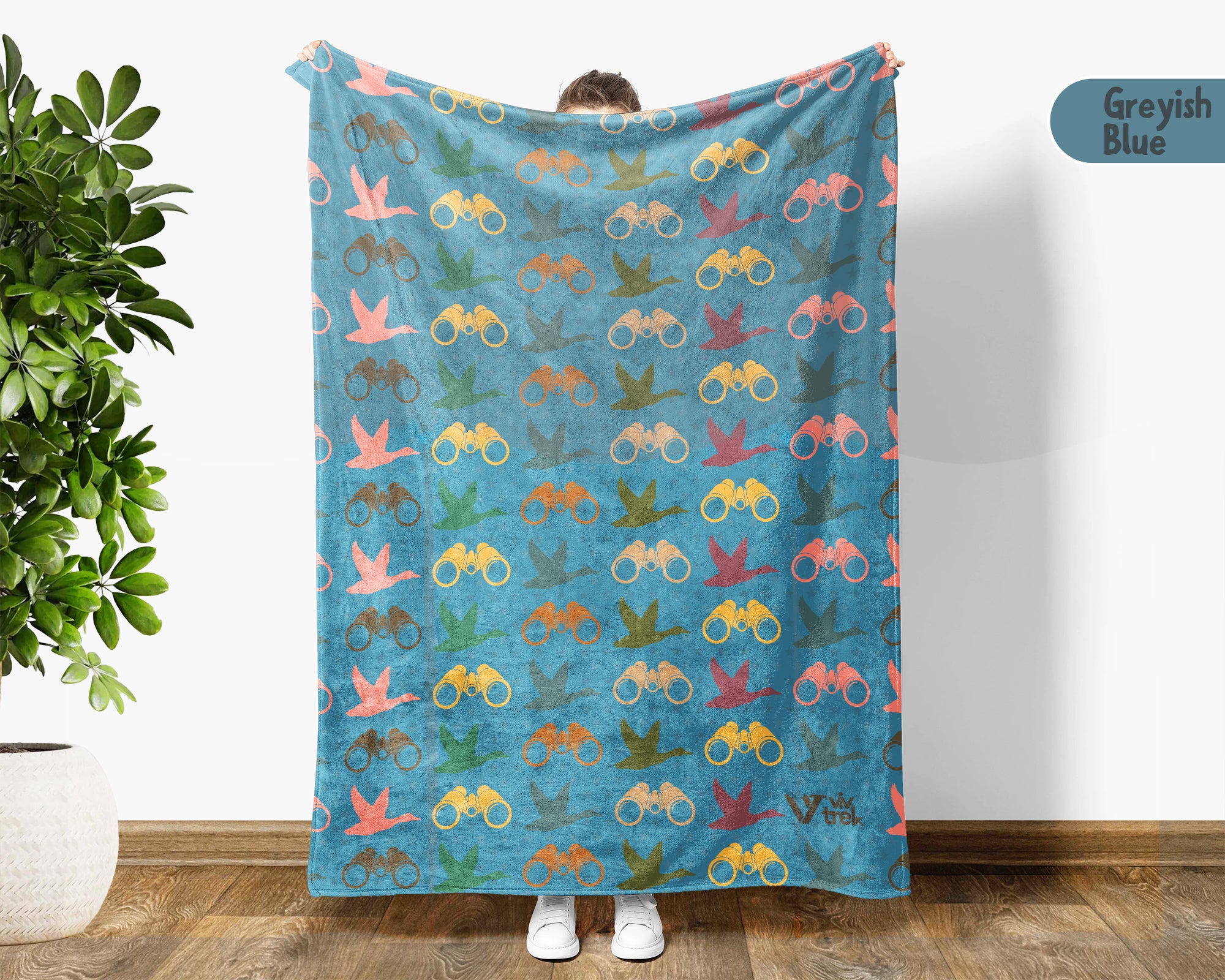Retro Birdwatcher Blanket for Bird Lovers and Nature Enthusiasts