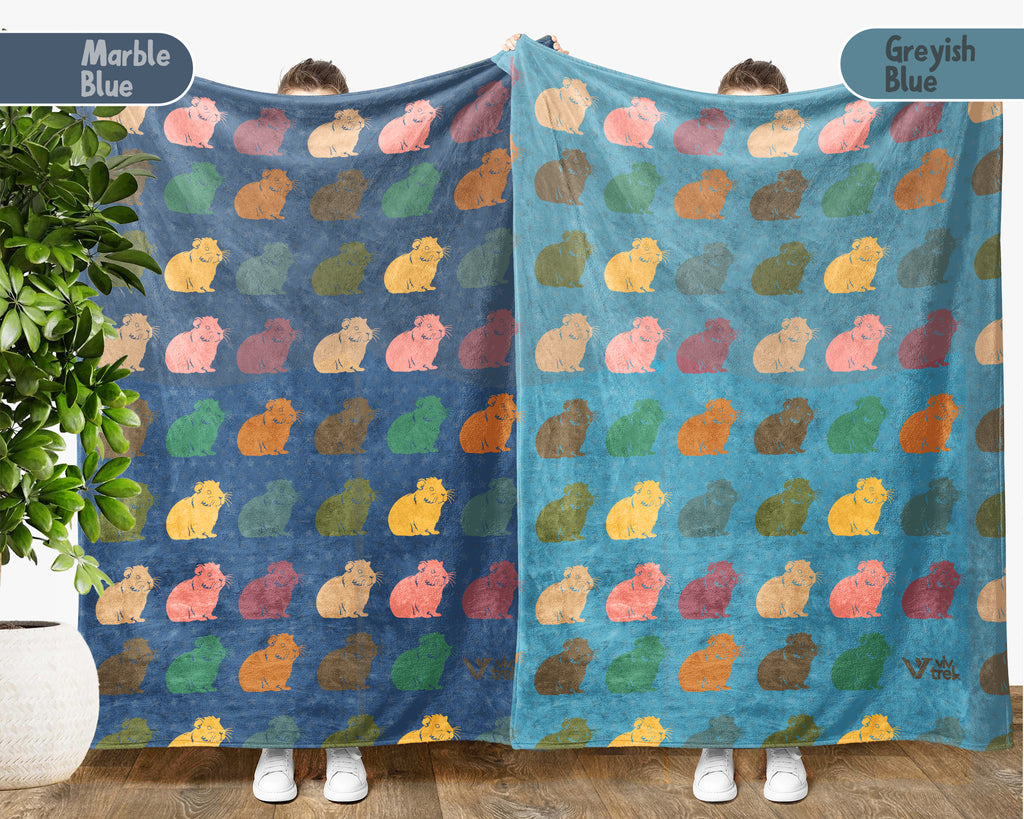 Vintage Guinea Pig Blanket Cozy Small Pet Lover Throw Gift