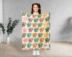 Retro Boxing Lover Blanket Cozy Sports Throw for Athletes Soft Gloves Design Fleece Blanket Unique Fitness Gift Decor