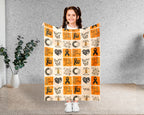 Leukemia Awareness Blanket for September, Cozy Orange Ribbon Throw for Patients, Caregivers & Family, Meaningful Support Gift For Battle Blankets