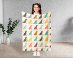 Retro Dog Blanket – Cozy Vintage Style Pet Lover Throw