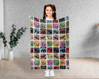 Vintage Honey Badger Throw Blanket – Cozy Wildlife Animal Gift