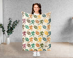 Vintage Rugby Player Blanket – Cozy Throw for Rugby Fans