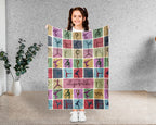 Personalized Gymnastics Blanket Cozy Custom Name Throw Soft Sports Decor Unique Gymnast Gift for Fans and Athletes