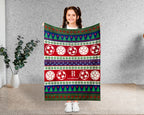 Soccer Christmas Blanket, Personalized Soccer Throw for Boys and Girls, Soccer Lover, Cozy Holiday Gift for Player, Kids Sports Blanket