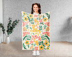 Floral Wrestling Blanket – Cozy Athlete Lover Throw