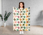 Retro Ping Pong Blanket Cozy Table Tennis Throw Soft Sports Decor Unique Player Gift for Game Lovers
