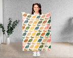 Cozy Pelican Throw Blanket – Vintage Coastal Wildlife Gift for Bird Lovers