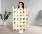 Retro Ice Hockey Player Blanket Cozy Sports Throw for Hockey Lovers Soft Graphic Decor Unique Winter Game Gift for Home