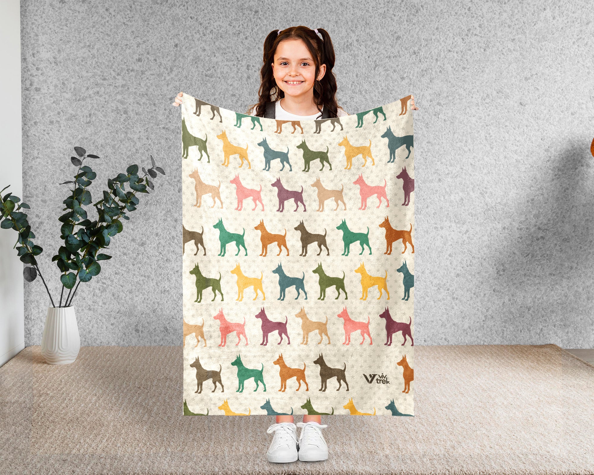 Vintage Dobermann Blanket – Cozy Dog Lover Throw Gift
