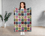 Vintage Bodybuilding Blanket, Gym Lover Fitness Throw Gift