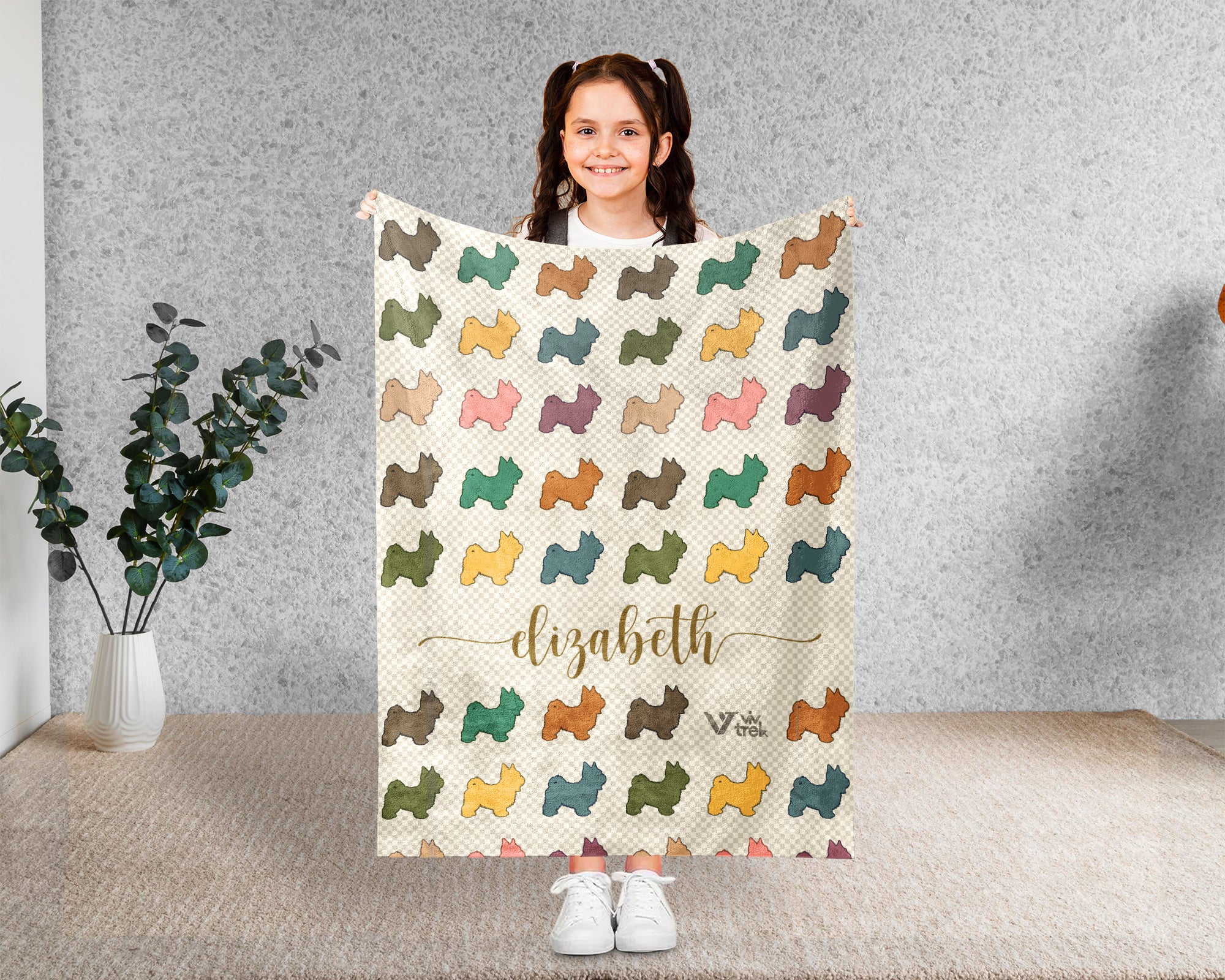 Personalized Havanese Blanket | Custom Dog Name Throw | Cute Fluffy Breed Gift for Pet Lovers Home Decor and Cozy Comfort