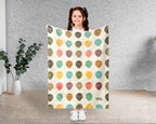 Cozy Strawberry Blanket – Retro Fruit Throw for Cute Home Decor
