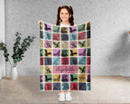 Personalized Name Eagle Blanket – Cozy Vintage Throw for Bird Lovers