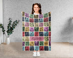 Personalized Great Dane Blanket – Custom Name Cozy Retro Dog Lover Throw