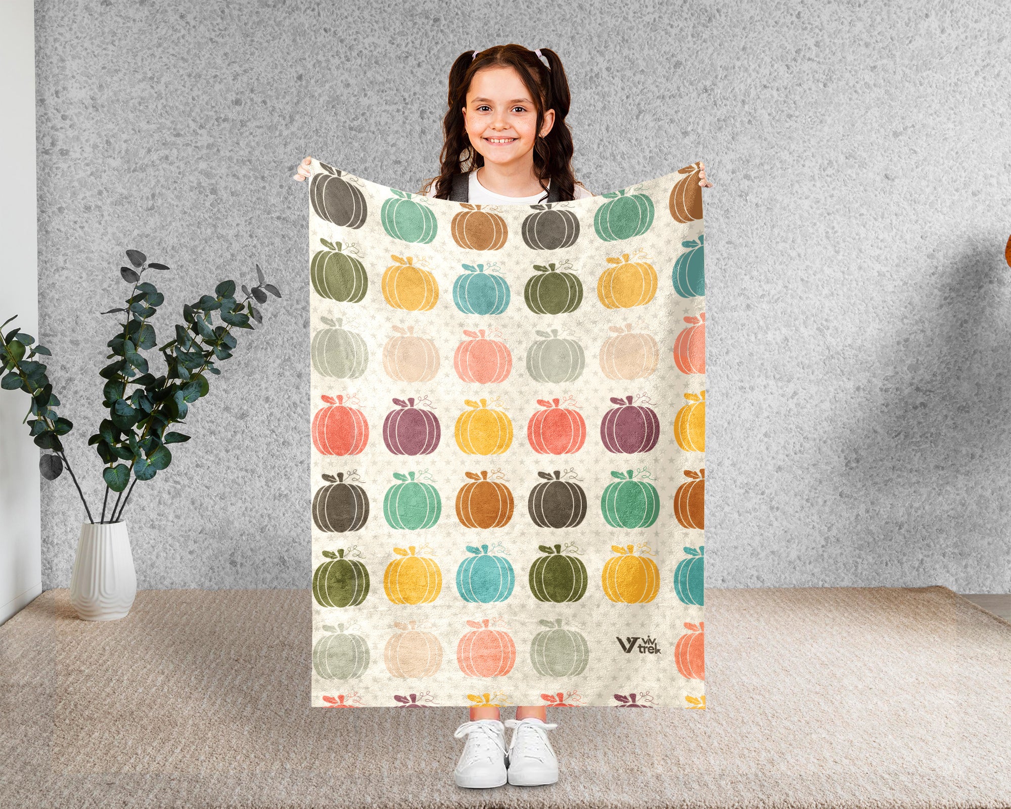 Retro Pumpkin Lover Blanket for Rustic Autumn Decor, Cozy Harvest Throw Gift with Farmhouse Seasonal Style