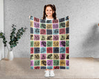 Retro Squirrel Lover Blanket Cozy Woodland Animal Throw Gift