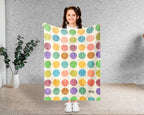 Retro Volleyball Blanket Gift for Sports Lovers, Cozy Athletic Throw, Fun Game Room Decor Accent for Bedroom and Living Spaces