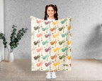 Retro Violin Lover Blanket Cozy Musician Throw Vintage Style Violin Fleece Blanket Perfect Gift for Violin Players Music Enthusiasts