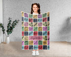 Personalized Name Flute Blanket – Cozy Vintage Throw for Music Lovers