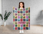 Personalized Duck Lover Blanket – Vintage Farm Animal Wildlife Throw