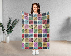 Vintage Flute Lover Blanket – Cozy Musician Gift Throw