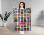 Custom Cheerleading Blanket Personalized Name Throw Cozy Sport Theme Decor Cheerleader Gift Unique Athletic Home Accent