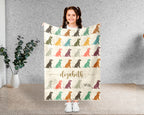 Custom Name Dog Blanket – Personalized Cozy Throw for Pet Lovers