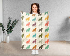 Retro Golden Retriever Blanket Gift for Dog Lovers, Cozy Canine Throw, Pet Inspired Home Decor Accent for Relaxing Living Spaces
