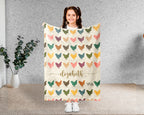 Personalized Chicken Throw – Cozy Custom Name Farm Blanket