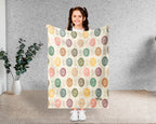 Retro Dartboard Blanket Gift for Dart Lovers, Cozy Game Room Throw, Stylish Dart Fan Home Decor Accent Blanket