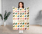 Personalized Guinea Pig Blanket Custom Name Cozy Retro Pet Lover Throw