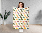 Retro Duck Lover Blanket – Cozy Farm Animal Wildlife Throw