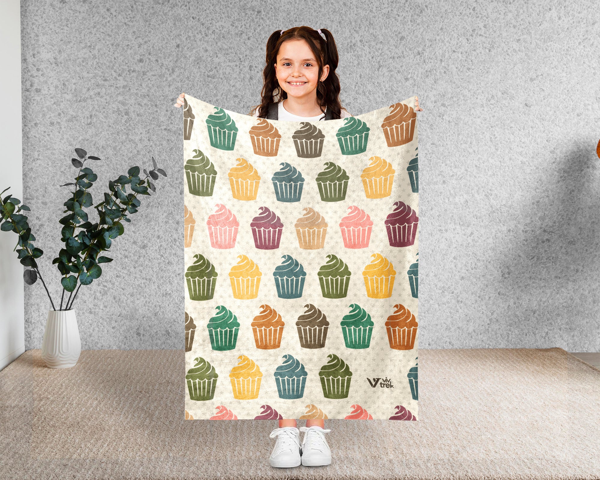 Retro Baking Lover Blanket Cozy Kitchen Throw for Bakers Soft Cake Bread Maker Blanket Unique Cooking Gift Decor