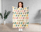 Custom Great Dane Throw Blanket – Personalized Dog Lover Gift