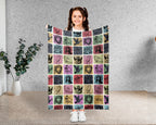 Christian Faith Blanket, Jesus Lover Throw, Inspirational Religious Cozy Blanket, Bible Verse Home Decor Gift for Family Friends
