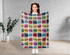 Vintage Pontoon Boat Captain Blanket – Cozy Nautical Throw Gift