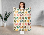 Vintage Siberian Husky Throw Blanket – Cozy Dog Lover Gift