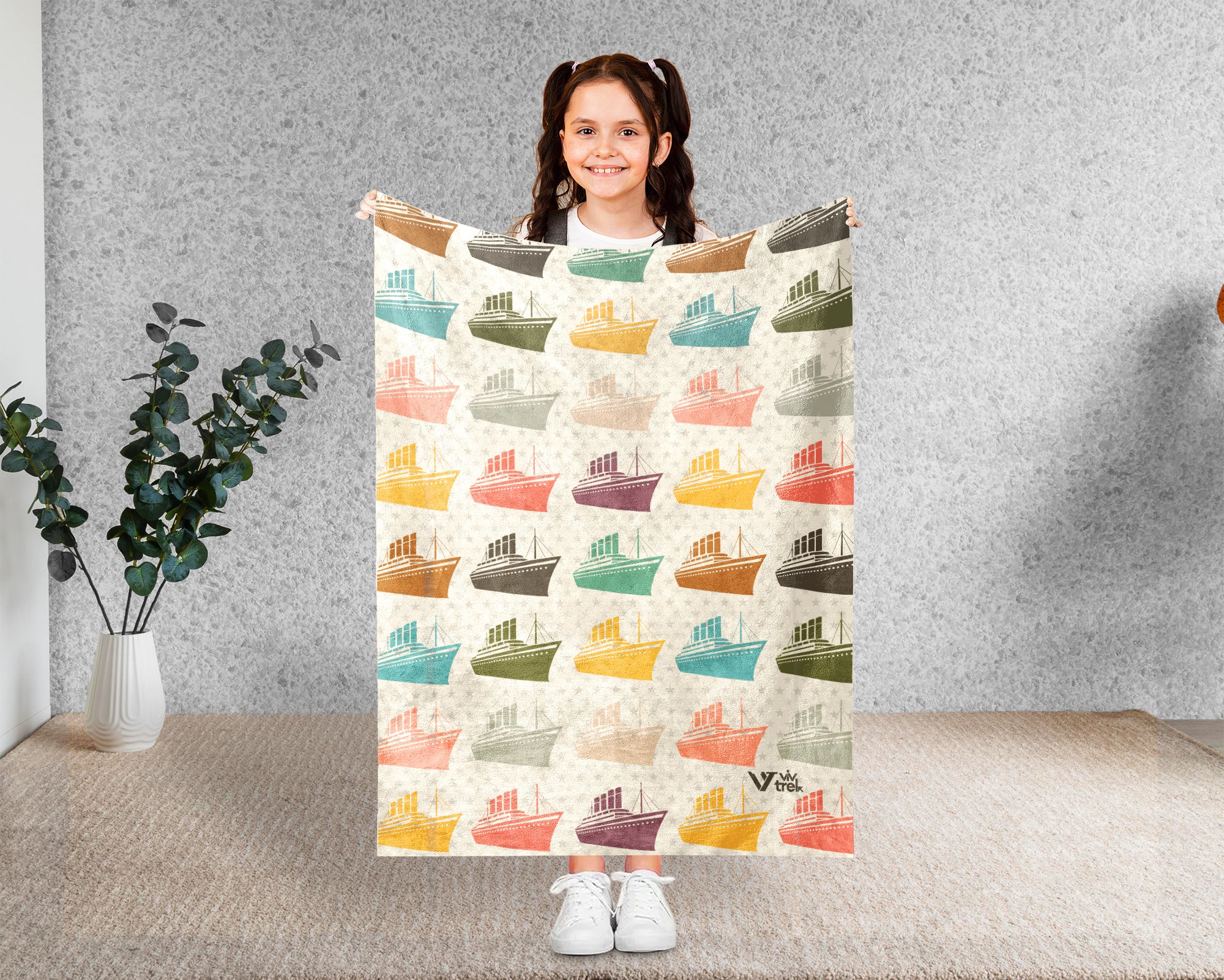 Retro Titanic Blanket Gift for Ship Lovers, Cozy Nautical Throw, Ocean Inspired Decor Accent for Bedroom and Living Spaces