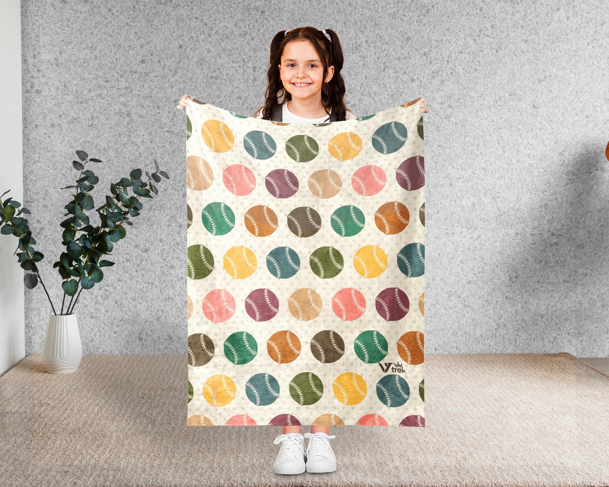 Cozy Baseball Throw Blanket – Sports Gift for Fans of All Ages