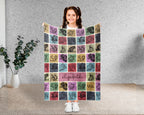 Personalized Squirrel Blanket Custom Name Cozy Vintage Chipmunk Throw