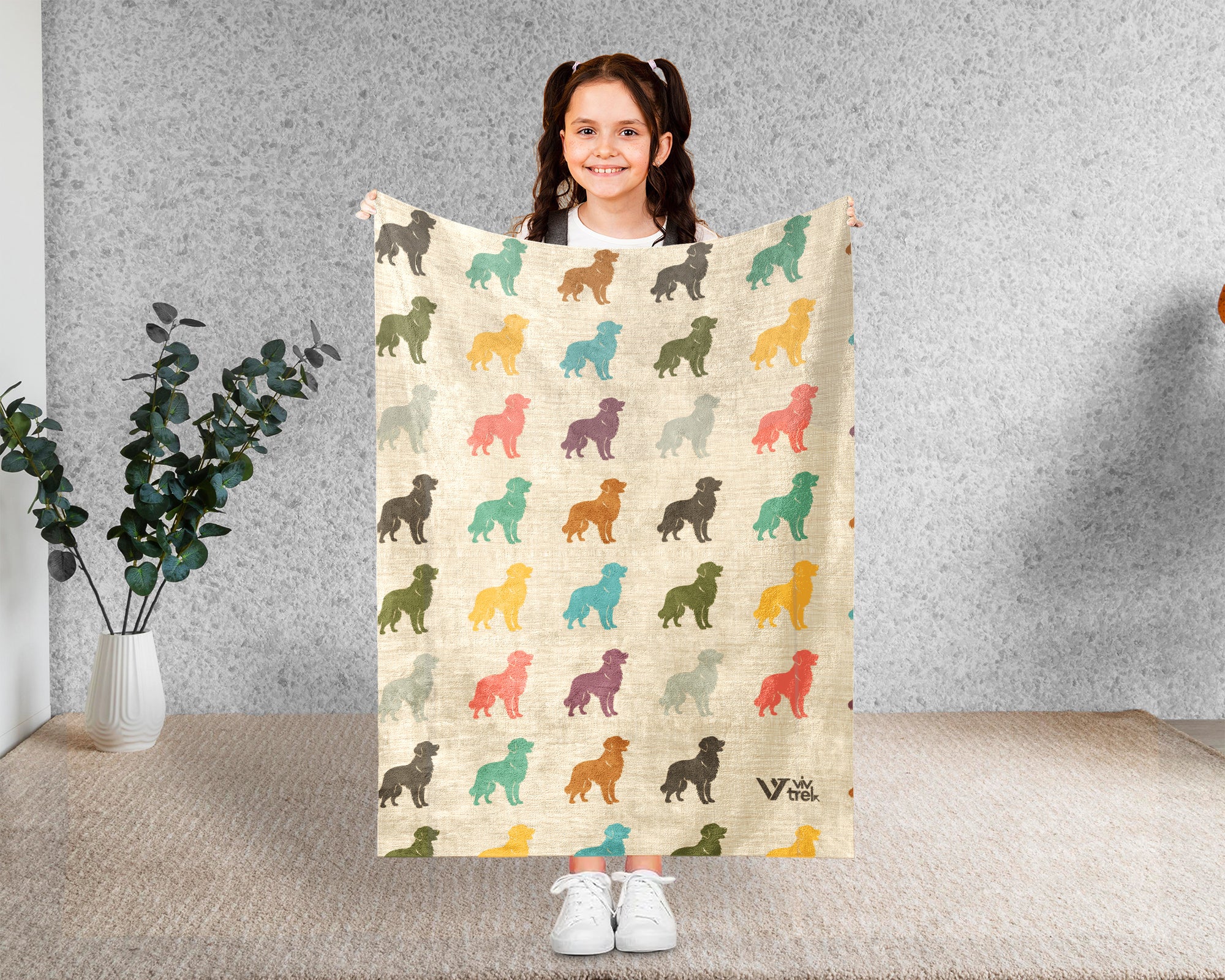 Vintage Golden Retriever Throw – Cozy Dog Lover Blanket